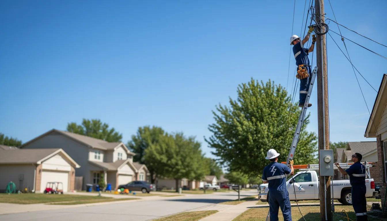 Residential electrician providing installation services in Bridgeville, CA